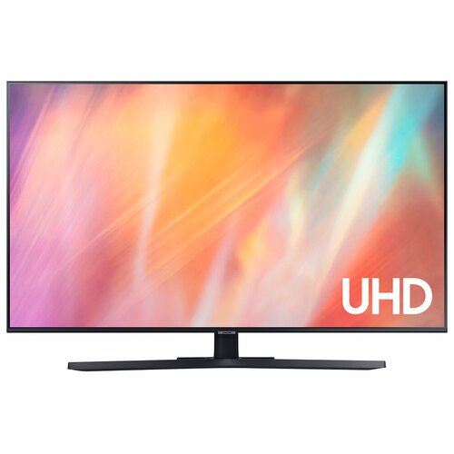 65 Телевизор Samsung UE65AU7570U LED, HDR (2021), titan gray samsung qe 65q60raux 65