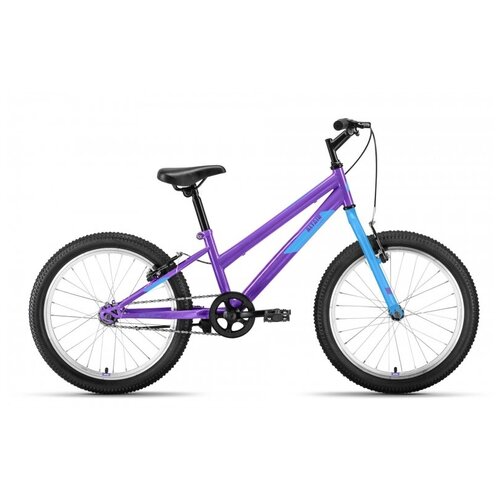 фото Велосипед 20 forward altair mtb ht low (1-ск.) 2022 (рама 10.5) фиолетовый/голубой