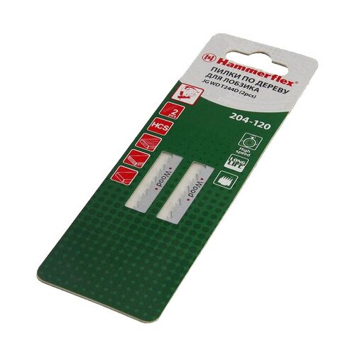 фото Набор пилок для электролобзика hammerflex jg wd t244d 204-120 2 шт.