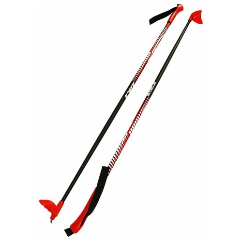 фото Лыжные палки stc sable xc cross country, 135 см, красный