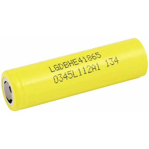 фото Аккумулятор lg 18650 высокотоковый icr18650 he4 20a 2500mah с пластинами , 1шт.