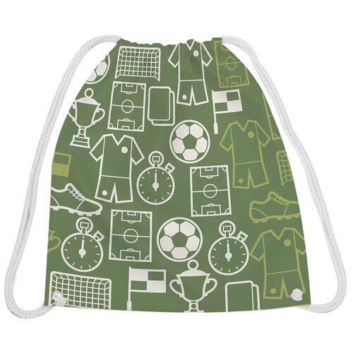 фото Joyarty рюкзак-мешок атрибуты футбола (bpa_36802075) зеленый
