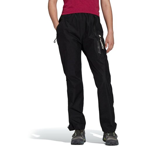 фото Брюки adidas, карманы, мембрана, водонепроницаемые, размер 32, черный