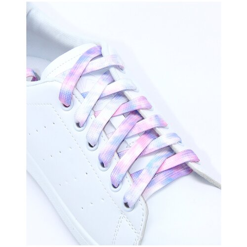 фото Разноцветные шнурки для обуви, розово-фиолетовые, длиной 120 см нет бренда