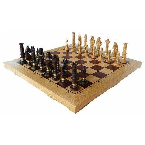 фото Madon шахматы "роял люкс" из дуба (madon, 65 х 32,5 х 4 см)