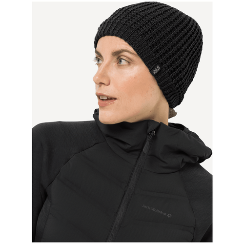 фото Шапка jack wolfskin milton cap (1903881) размер l (57-60), black