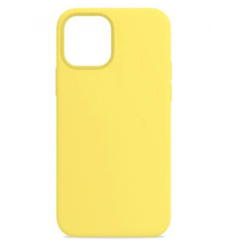 фото Soft touch ( не скользкий ) силиконовый чехол накладка желтый для apple iphone 13 pro max с защитой для камеры и мягкой внутренней бахромой / микрофиброй / не скользит айфон 13 про макс makkardi