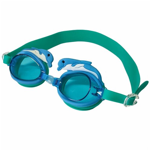 фото B31578-0 очки для плавания детские (голубой/зеленый) smart athletics