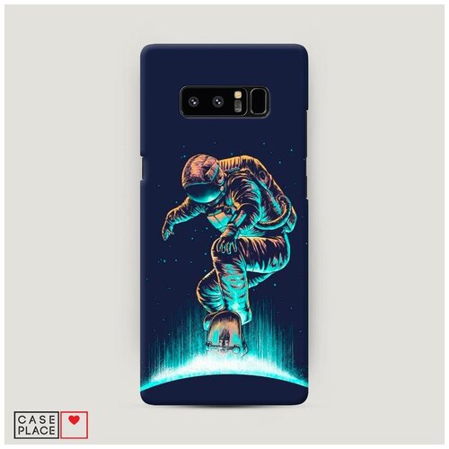 фото Чехол пластиковый samsung galaxy note 8 космонавт-скейтер case place