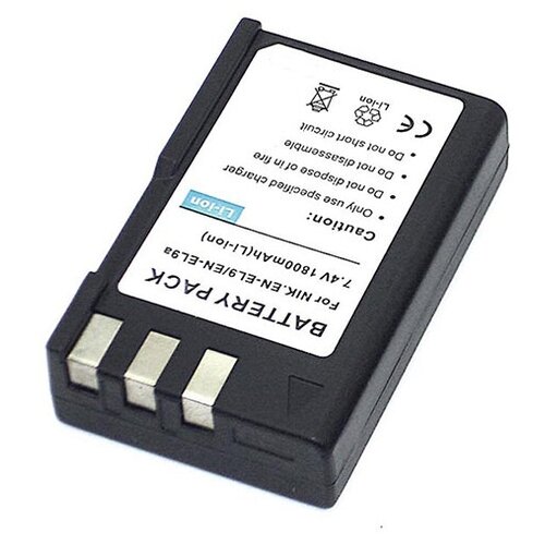 фото Аккумулятор vbparts en-el9 7.4v 1800mah li-ion 077139 для nikon d40/d60
