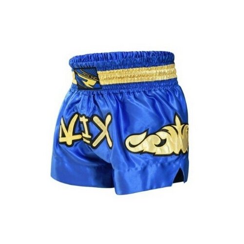 фото Шорты мужские для тайского бокса rdx r6 muay thai boxing shorts муай-тай цвет синий размер xl