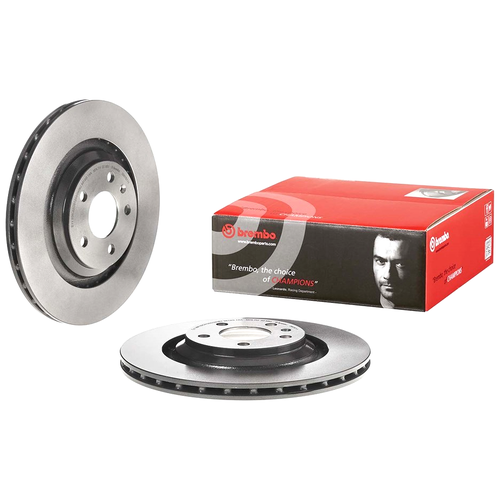 фото Brembo 09.9767.11 (09976711 / 4f0615601b) диск тормозной задн. с уф покрытием audi (ауди) a6 (4f2 c6) 05 / 04-03 / 11 / audi (ауди) a6 allroad (4fh c6) 05 / 06- (комплект 2 штуки)