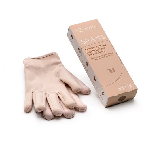 фото Спа-перчатки "40 полных процедур" с натуральной гелевой прокладкой содержащей питательные и восстанавливающие ингредиенты. schere nagel