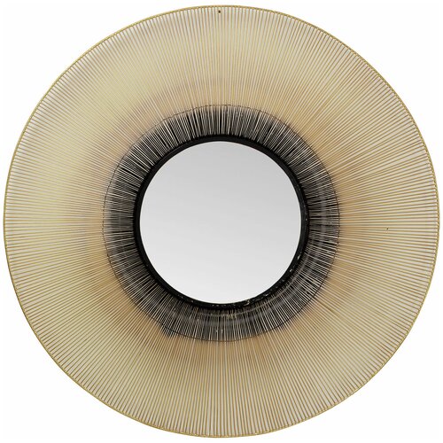 фото Kare design зеркало rayos, коллекция "райос" 102*102*9, зеркальное стекло, сталь, мдф, золотой