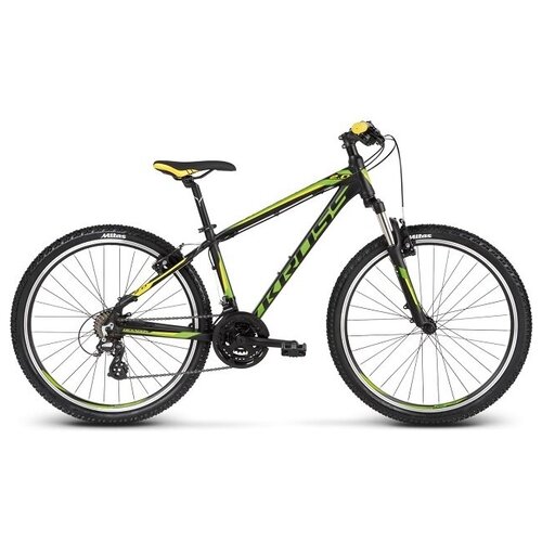 фото Велосипед kross 2018 27,5" hexagon 2.0 black green yellow matte m