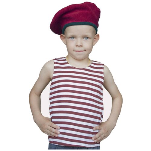 фото Карнавальный костюм для детей фабрика бока костюм на 9 мая спецназовец с беретом детский, 94-104 см