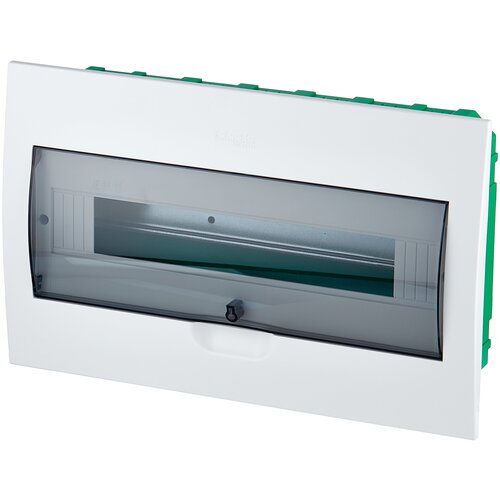 фото Щит распределительный schneider electric ez9e118s2fru easy9 встраиваемый белый (дверь прозрачная) на 18 модулей ip40