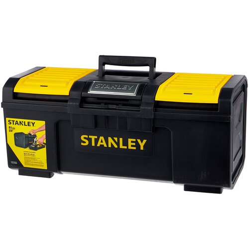 фото Ящик с органайзером stanley 1-79-218 line toolbox 59.5x28.1x26 см 24'' черный