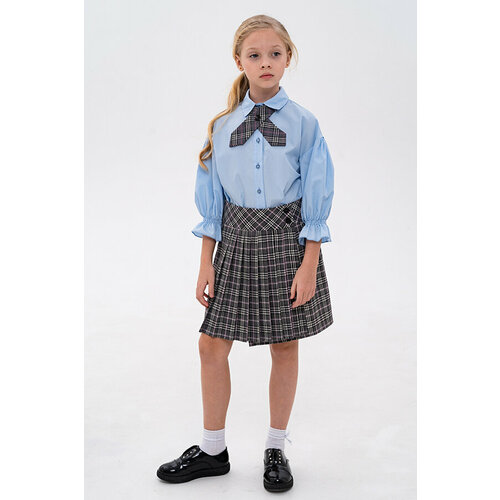 фото Школьная юбка инфанта, мини, размер 134/64, серый
