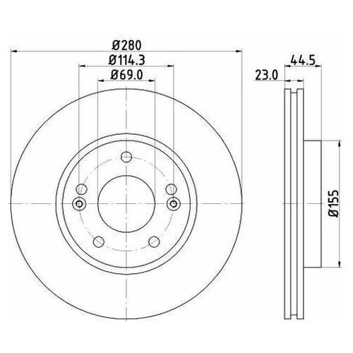 фото Тормозной диск nisshinbo nd6028k