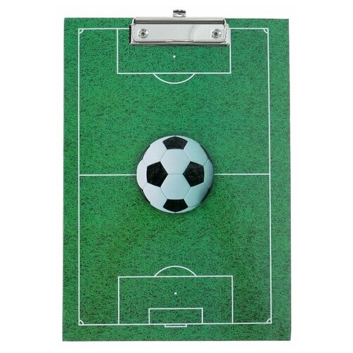 фото Канцбург планшет "футбол" с зажимом а4, ламинированный картон