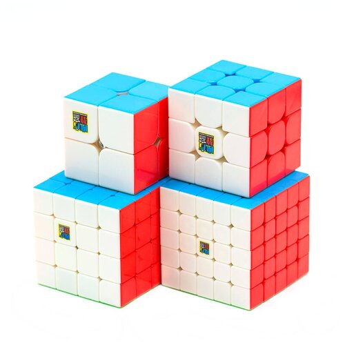 фото Кубики рубика moyu, набор из 4 шт: 2×2, 3×3, 4×4, 5×5