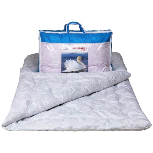 фото Одеяло "престиж - лебяжий пух" глоссатин, чемодан, 1.5 спальное, облегченное nesaden