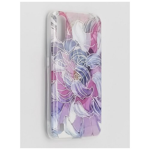 фото Накладка силиконовая flowers для samsung galaxy a01 вид9 ycase