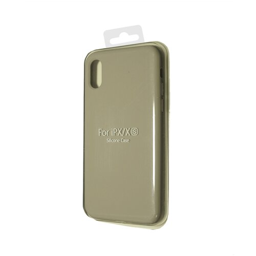 Чехол-накладка для iPhone X/XS SILICONE CASE NL закрытый серый (23)