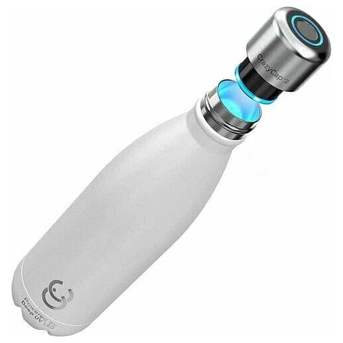 фото Умная бутылка для воды crazycap с уф-стерилизатором (2-го поколения), белый