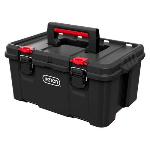 фото Ящик для инструментов keter 17210774, stack'n'roll toolbox black