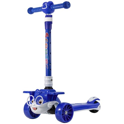 фото Детский музыкальный самокат scooter трехколесный / складной amigostar