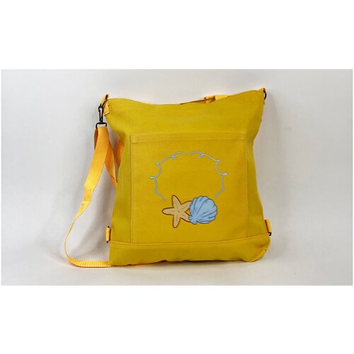 фото Женская сумка-шоппер "звезда и ракушка" без бренда