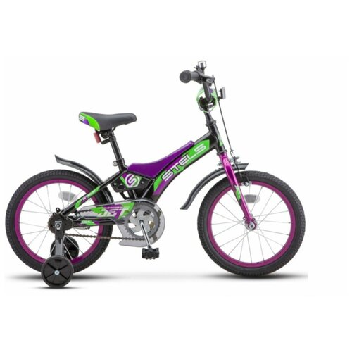 фото Детский велосипед stels jet 14" z010 (2021)(черно-фиолетовый)