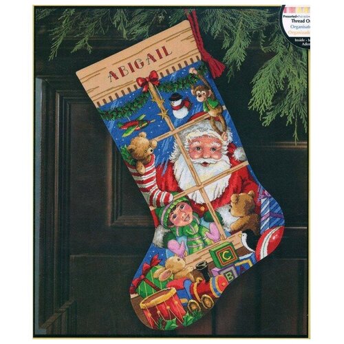 фото Набор для вышивания dimensions santa's toys stocking (игрушки санты).8818