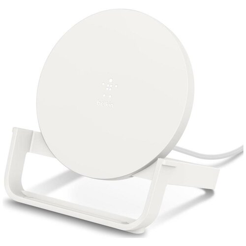 фото Беспроводное зарядное устройство belkin (wib001vfwh) с адаптером (white)