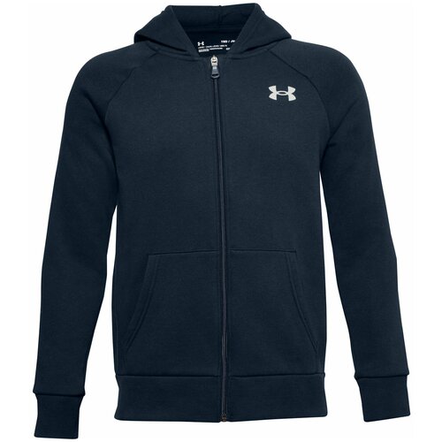 фото Толстовка under armour rival cotton full zip hoodie серый ylg 1357613-408