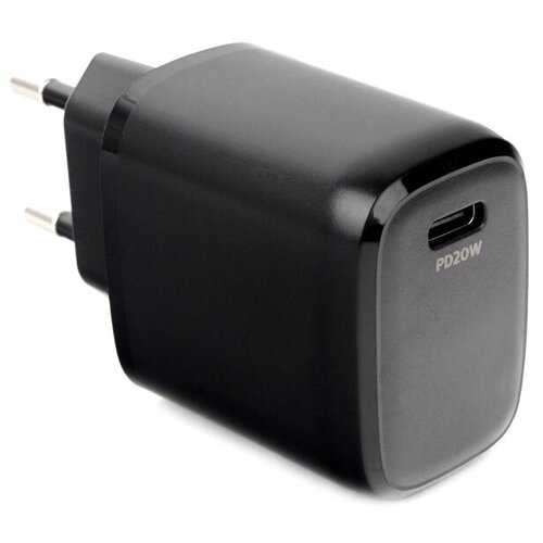 фото Зарядное устройство gembird cablexpert usb type-c pd20w qc3.0 black mp3a-pc-30