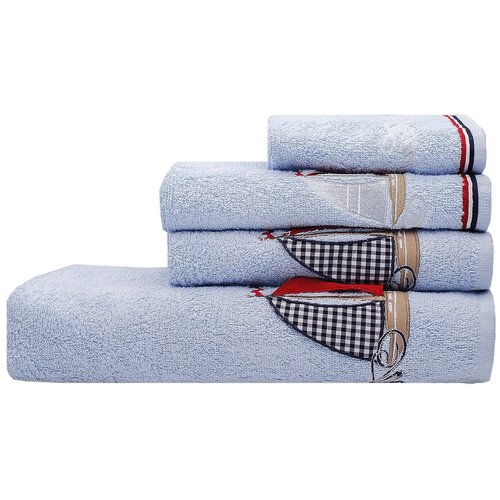 фото Tana home collection полотенце atlanta цвет: голубой (30х70 см) br42123