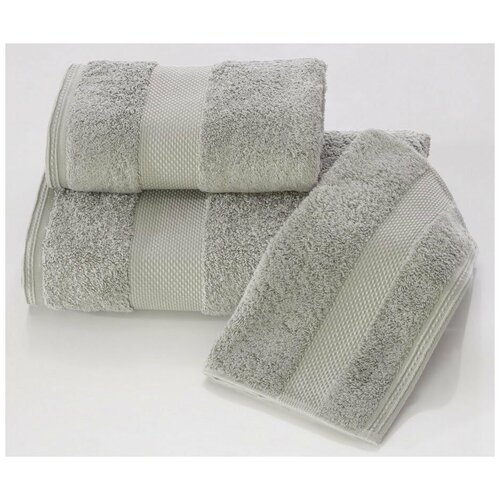фото Набор полотенец для ванной в подарочной упаковке 32х50 3 шт. soft cotton deluxe хлопковая махра серый