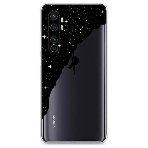 фото Силиконовый чехол "скалолаз в космосе" на xiaomi mi note 10 lite / сяоми ми нот 10 лайт case place