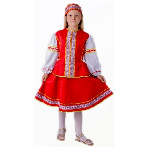 фото Карнавальный костюм для детей вини казачка для девочки детский, 128-134 см