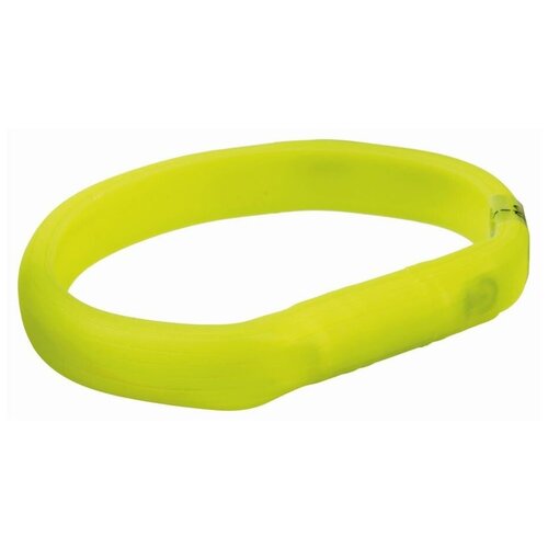 фото Мигающее кольцо для собак usb, l–xl: 70 см/18 мм, зеленый, trixie (товары для животных, 12685)