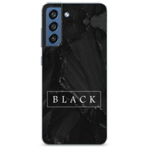 фото Силиконовый чехол "black цвет" на samsung galaxy s21 fe / самсунг галакси s21 fe case place