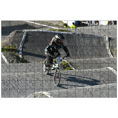 фото Магнитный пазл 27x18см."bmx, велосипед, rasport" на холодильник lotsprints