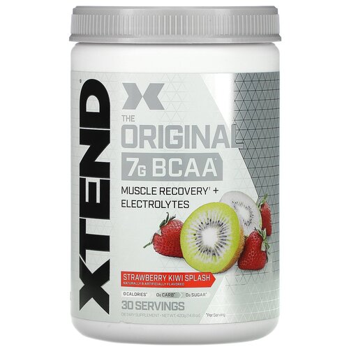 фото Аминокислотный комплекс scivation xtend original bcaa, клубника-киви, 420 гр.