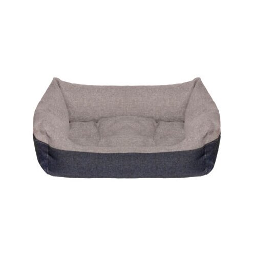 фото Yami-yami лежак прямоугольный пухлый, с подушкой, серый, 70*50*21см 95012сер, 1,238 кг