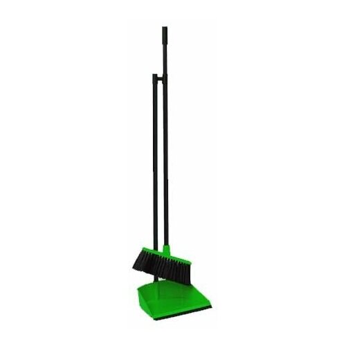 фото M5177 набор для уборки ленивка (щетка+совок) зеленый idea