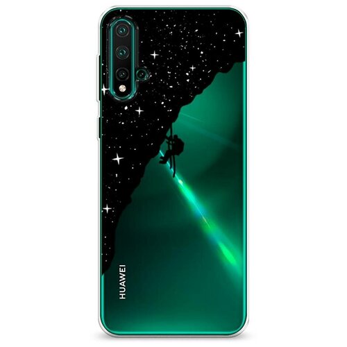 фото Силиконовый чехол "скалолаз в космосе" на huawei nova 5 pro / хуавей нова 5 про case place