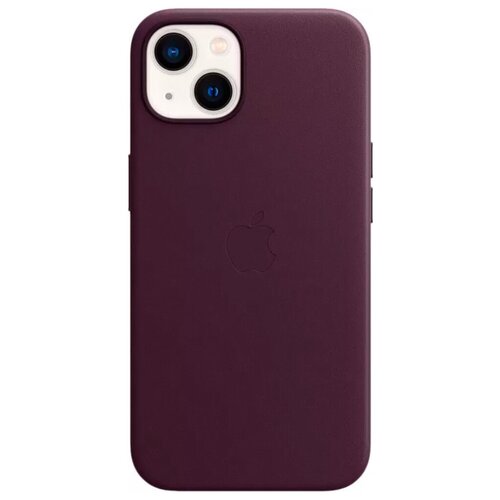 фото Кожаный чехол apple magsafe для iphone 13 цвета «темная вишня»